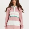 Harper & Lewis Dusty Pink / Mint / Cream Cassia Rugby Polo Top