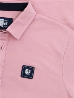 Harper & Lewis Dusty Pink Ivo Short Sleeve Polo -Jack & Jones Store 28547 2