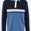 Harper & Lewis Navy / Petrol One Eighty Rugby Polo Top