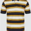 Tokyo Laundry Snow White Francis Striped Cotton Pique Polo Shirt