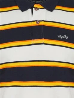 Tokyo Laundry Snow White Francis Striped Cotton Pique Polo Shirt -Jack & Jones Store 28575 2