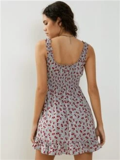 Motel Blue Floral Ditsy Soyata Mini Day Dress -Jack & Jones Store 28597 3