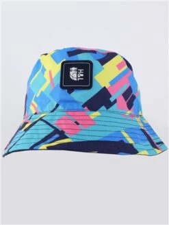 Harper & Lewis Yellow Print Reversible Bucket Hat