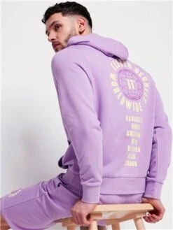 11 Degrees Digital Lavender Worldwide X Hoodie -Jack & Jones Store 28622 3