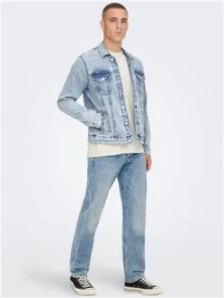 Only & Sons Light Blue Denim Jacket -Jack & Jones Store 28626 2