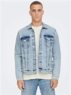 Only & Sons Light Blue Denim Jacket -Jack & Jones Store 28626 3