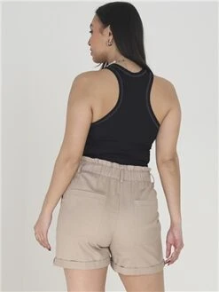 Brave Soul Stone Solid Button Up Elasticated Waist Shorts -Jack & Jones Store 28627 3