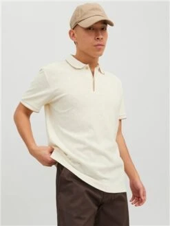 Jack & Jones Beige / White Pepper Regular Fit Polo Polo-Shirt -Jack & Jones Store 28640 3