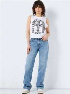 Noisy May Bright White Guns N' Roses Top -Jack & Jones Store 28649 2