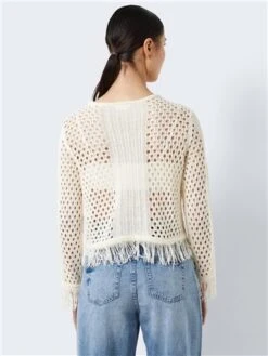 Noisy May Eggnog Knitted Frill Pullover -Jack & Jones Store 28652 3