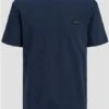 Jack & Jones Navy / Navy Blazer Plain Crew Neck T-Shirt