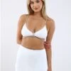 Saint Genies White Julia Diamante Rope Trim Crop Top