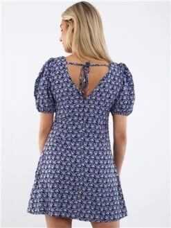 Brave Soul Black/Purple Bloom Floral Dress -Jack & Jones Store 28687 3
