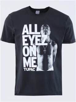 Amplified Charcoal Tupac All Eyez On Me Tee