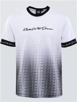 Kings Will Dream Optic White / Black Junior Farlow Fade Tee