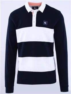 Harper & Lewis Navy / Cream Rugby Shirt