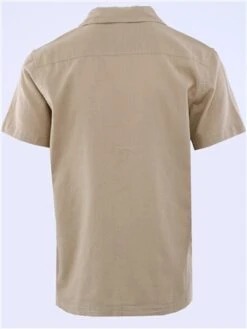 Brave Soul Stone Button Through Short Sleeve Shirt -Jack & Jones Store 28755 3