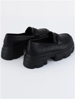 No Doubt Black Faux Leather Slip On Shoe -Jack & Jones Store 28791 3