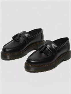 Dr. Martens Dr Martens Black Adrian Bex Smooth Leather Tassel Loafers