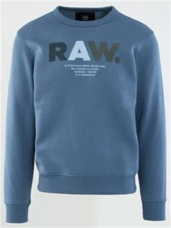 Gstar Azul Raw Crew Sweat