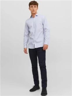 Jack & Jones Blue / White Slim Fit Shirt -Jack & Jones Store 28840 2