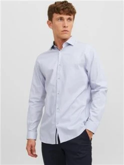 Jack & Jones Blue / White Slim Fit Shirt -Jack & Jones Store 28840 3