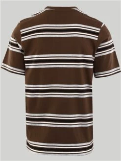 Jack & Jones Brown / Chestnut Roger Stripe Tee Ss Crew Neck -Jack & Jones Store 28842 3