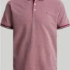 Jack & Jones Pink / Red Dahlia Plain Spread Collar Polo