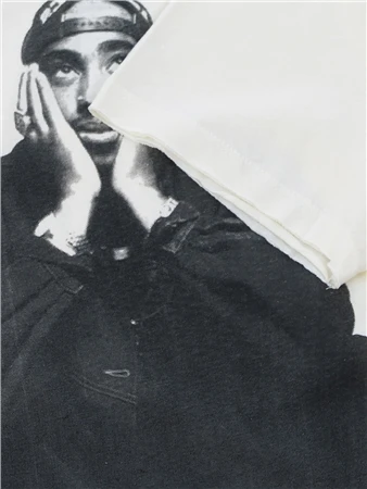 Amplified Vintage White Tupac Shakur - Contemplation Printed Tee 3 Amplified Vintage White Tupac Shakur - Contemplation Printed Tee - Image 3