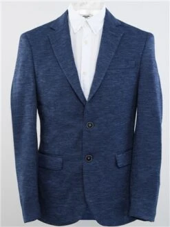 Alex & Turner Blue Tweed Slim Fit Blazer