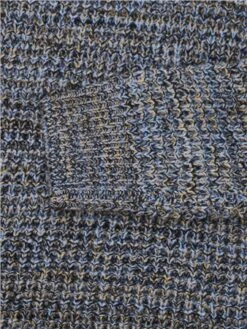 Brave Soul Beige / Navy / Blue Crew Neck Colour Twist Knit Jumper -Jack & Jones Store 28868 2