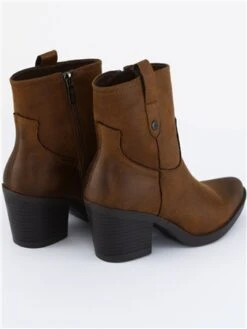 Refresh Brown Faux Suede Cowboy Boot -Jack & Jones Store 28869 3