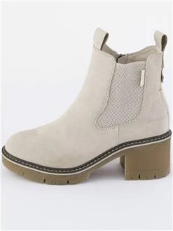 Refresh Beige Block Heel Chelsea Boot -Jack & Jones Store 28871 2