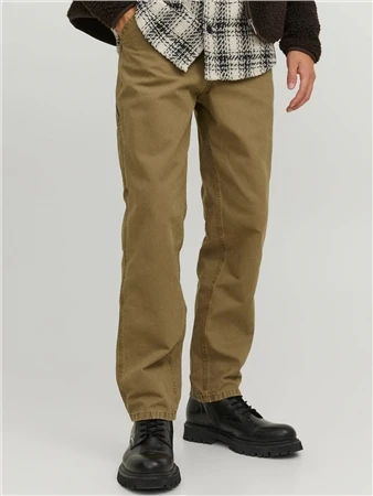 Jack & Jones Beige / Otter Relaxed Fit 5 Pocket Trousers 4 Jack & Jones Beige / Otter Relaxed Fit 5 Pocket Trousers - Image 4