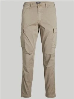 Jack & Jones Beige / Dune Regular Fit Cargo Trousers