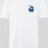 Dv8 White / Blue Skull Printed T-Shirt