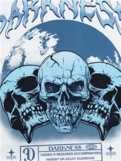 Dv8 White / Blue Skull Printed T-Shirt -Jack & Jones Store 28899 2