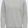 Only & Sons L/Grey Regular Fit O-Neck Sweatshirt