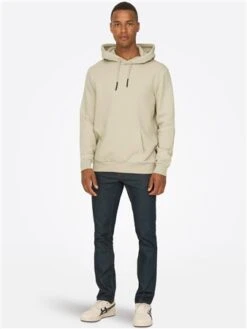 Only & Sons Grey / Silver Lining Regular Fit Sweat Hoodie -Jack & Jones Store 28911 2