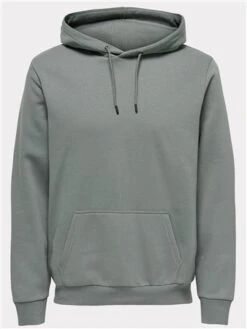 Only & Sons Grey / Castor Gray Regular Fit Sweat Hoodie