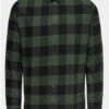 Only & Sons Green / Forest Night Slim Fit Checked Shirt