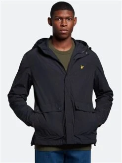 Lyle & Scott Jet Black Hooded Pocket Jacket -Jack & Jones Store 28919 3