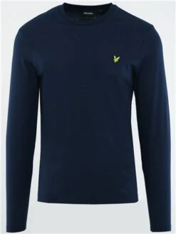 Lyle & Scott Navy Plain Long Sleeve T-Shirt