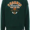 Brave Soul Hunter Green Phoenix Crew Neck Sweater