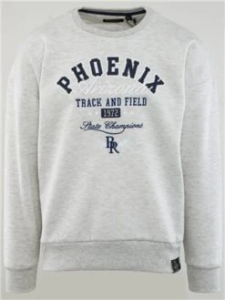 Brave Soul Ecru Marl Phoenix Crew Neck Sweater