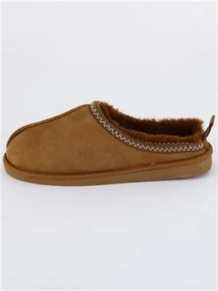 Krush Chestnut Faux Suede Slipper -Jack & Jones Store 28926 2
