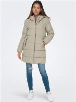 Only Brown / Weathered Teak Dolly Long Puffer Jacket -Jack & Jones Store 28934 2