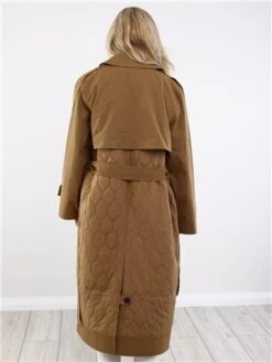 Only Brown / Otter Orchid Quilted Trench Coat -Jack & Jones Store 28935 3