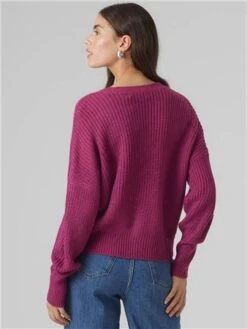 Veromoda Purple / Boysenberry Lea Knitted Cardigan -Jack & Jones Store 28936 3