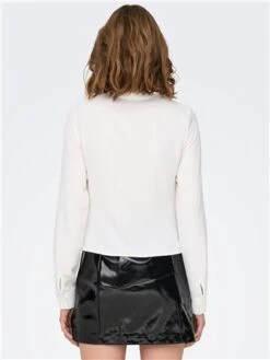 Only White / Cloud Dancer Mette Ls Wrinkle Top -Jack & Jones Store 28942 3